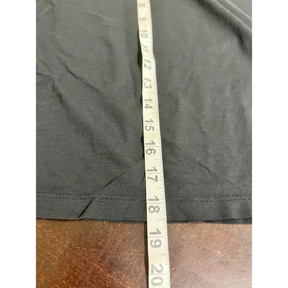 Lululemon Cate Crop Tee Black Est Size 4 Super Soft Pima Cotton - Picture 4 of 9